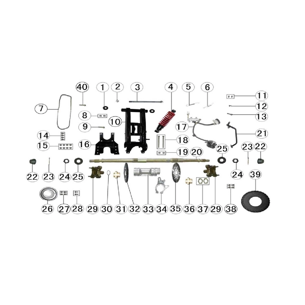 KUBA XY150ST-3 ARKA JANT #KM 22549